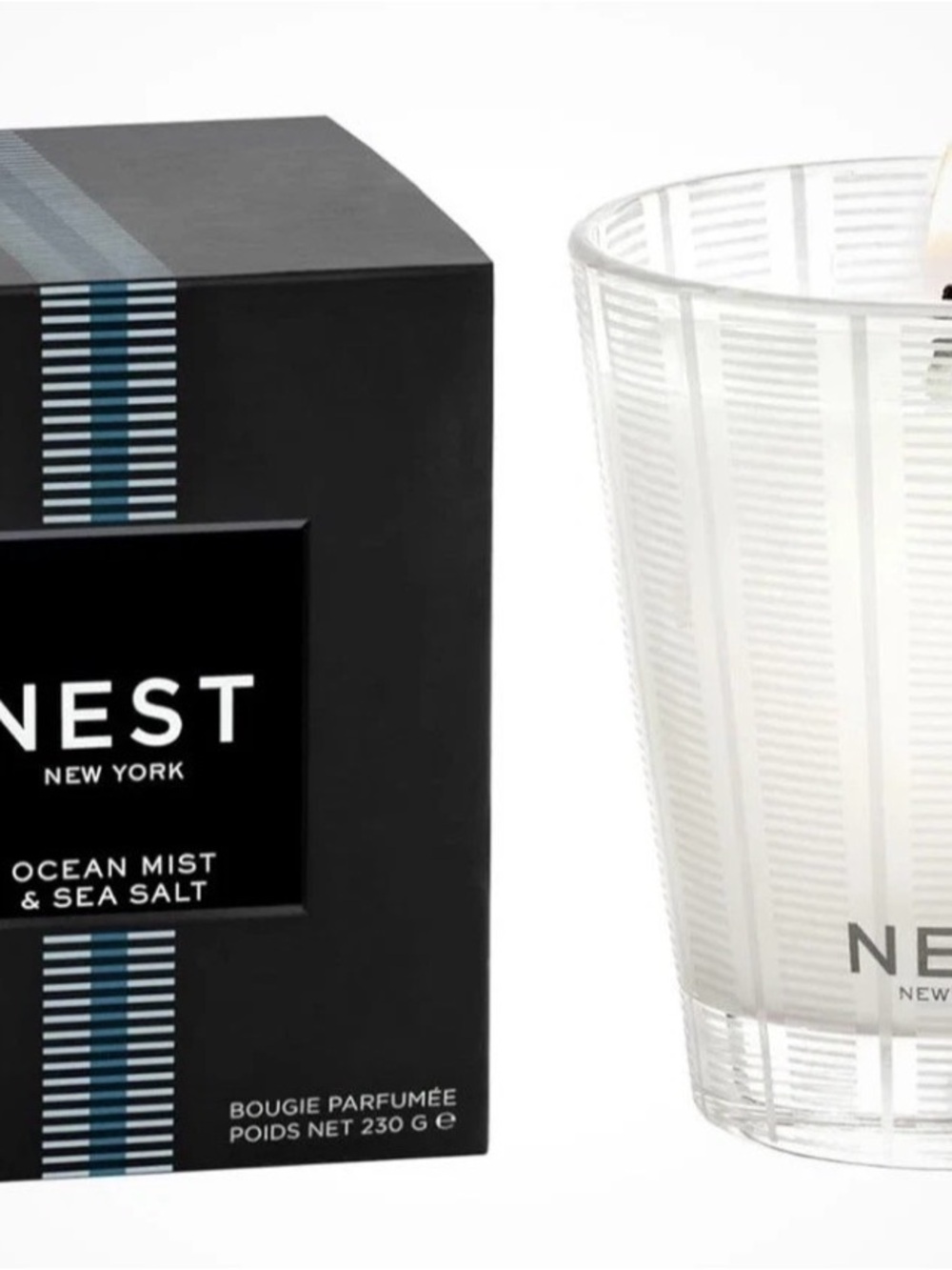 NEST Fragrances Ocean Mist & Sea Salt Candle - White